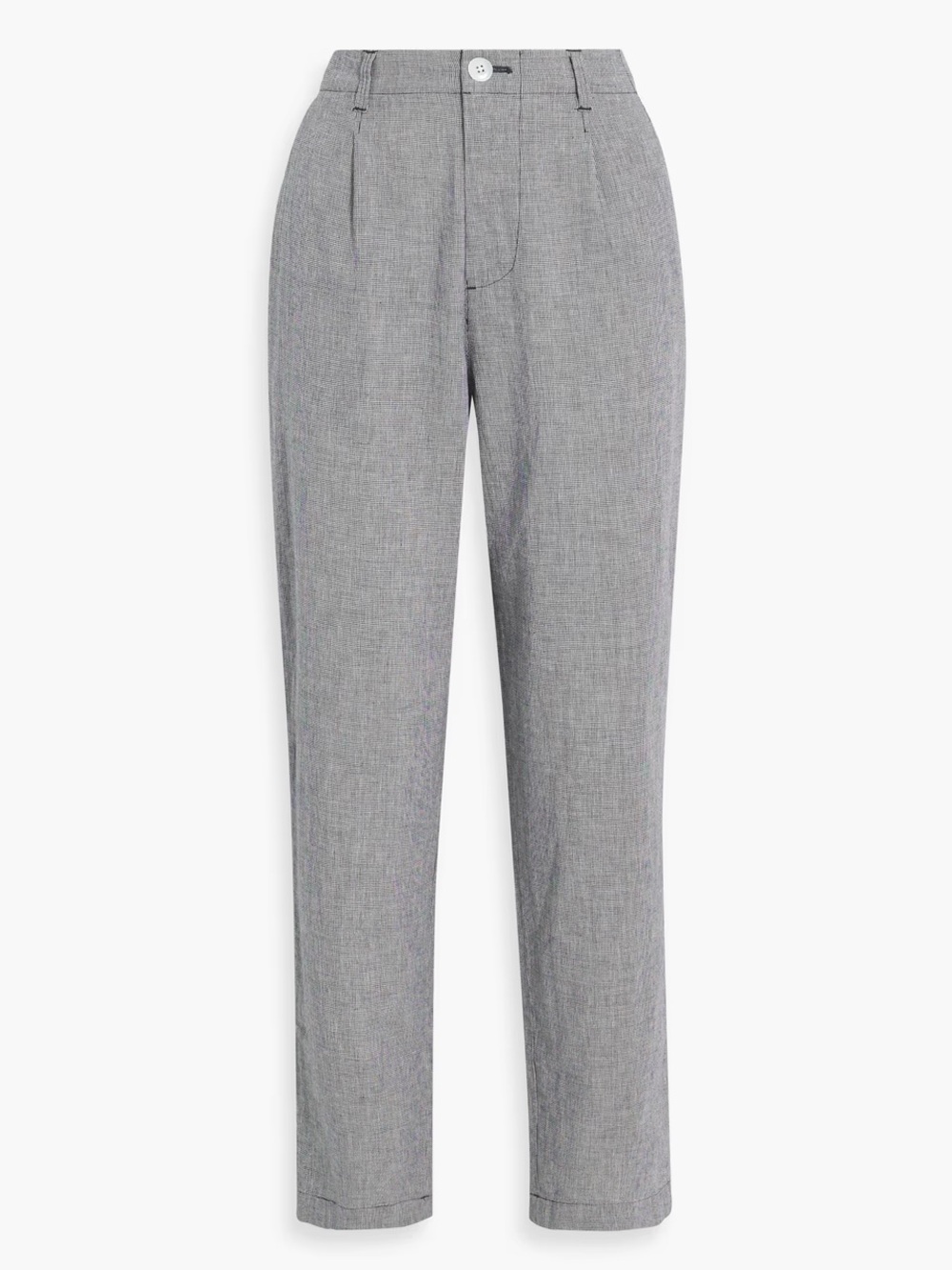 ALEX MILL- Boy Pleated Houndstooth Cotton And Linen Pant Size 8